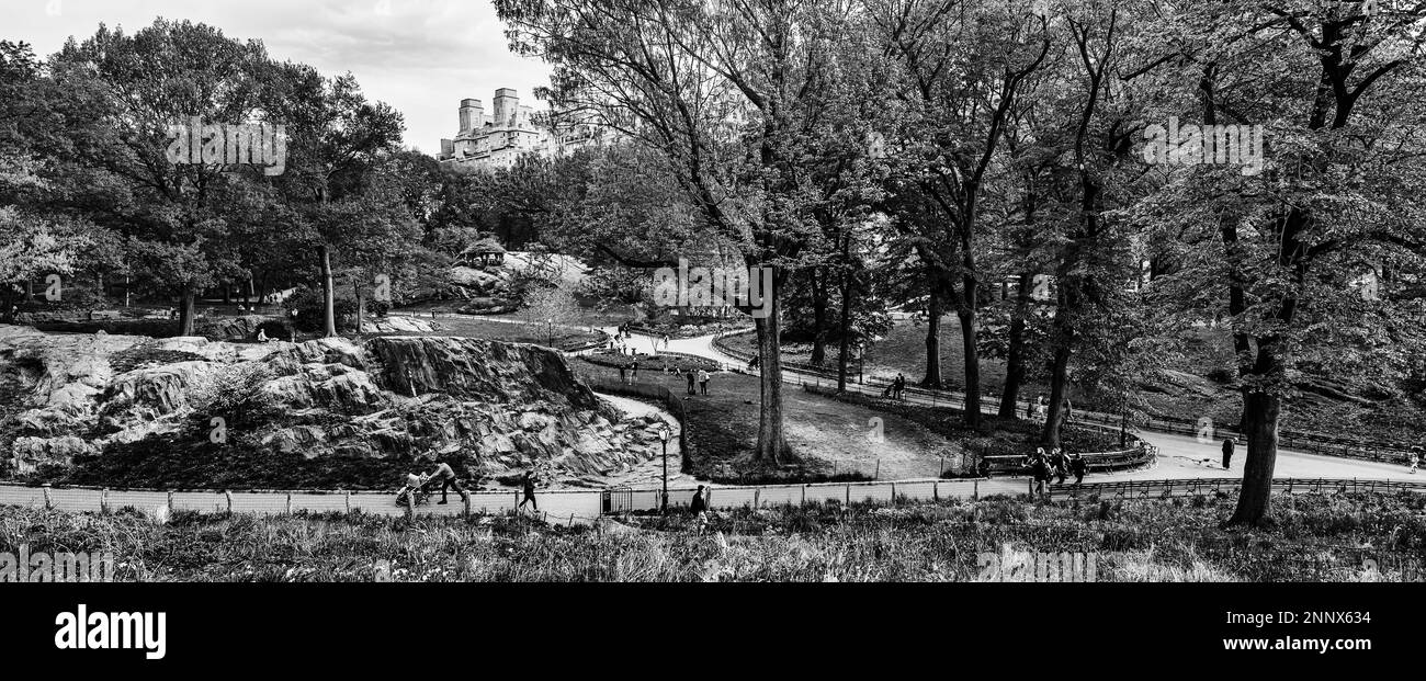 Il Central Park di New York City, New York, Stati Uniti d'America Foto Stock