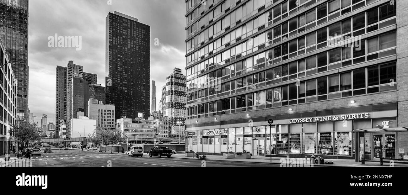 10th Avenue, West Side, New York City, New York, Stati Uniti Foto Stock