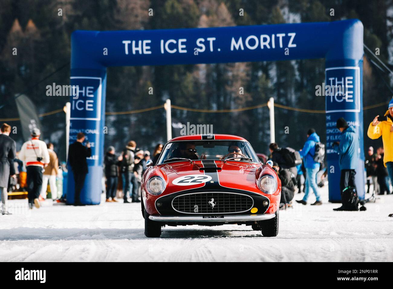 Ferrari 250 TDF durante l'ICE 2023, i Concorsi internazionali di Elegance St. Moritz Richard Mille dal 24 al 25 febbraio 2023 sul lago Saint-Moritz, a Saint-Moritz, Svizzera - Foto Antonin Vincent / DPPI Foto Stock