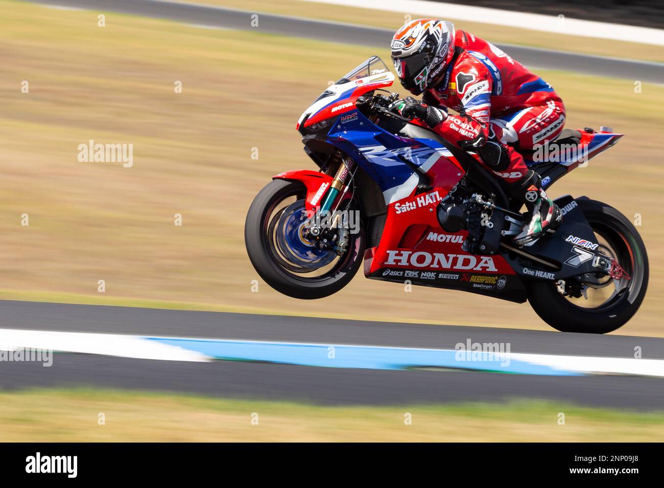 Phillip Island, Australia, 26 febbraio 2023. Iker Lecuona di ESP sul Team HRC Honda durante il Campionato Mondiale Superbike FIM 2023 al Phillip Island Circuit il 26 febbraio 2023 a Phillip Island, Australia. Credit: Dave Hewison/Speed Media/Alamy Live News Foto Stock