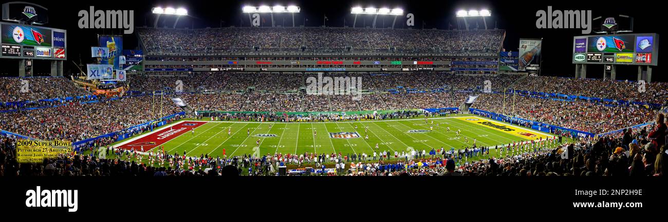 Super Bowl, Raymond James Stadium, Tampa Bay, Florida, Stati Uniti Foto Stock