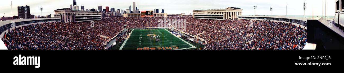 Partita di football americano, Soldier Field, Chicago, Illinois, USA Foto Stock