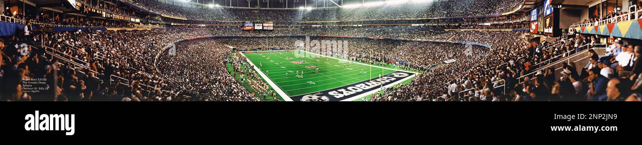 American Football Game, Georgia Dome, Atlanta, Georgia, USA Foto Stock