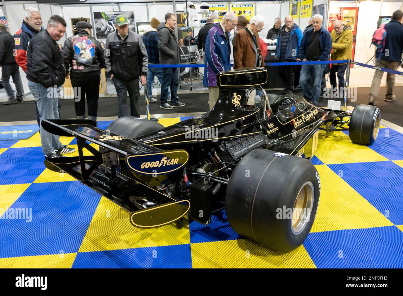 1974 Lotus 76 a Race retro 2023 Exhibition e Rally stages a Stoneleigh Park Warwickshire UK Foto Stock