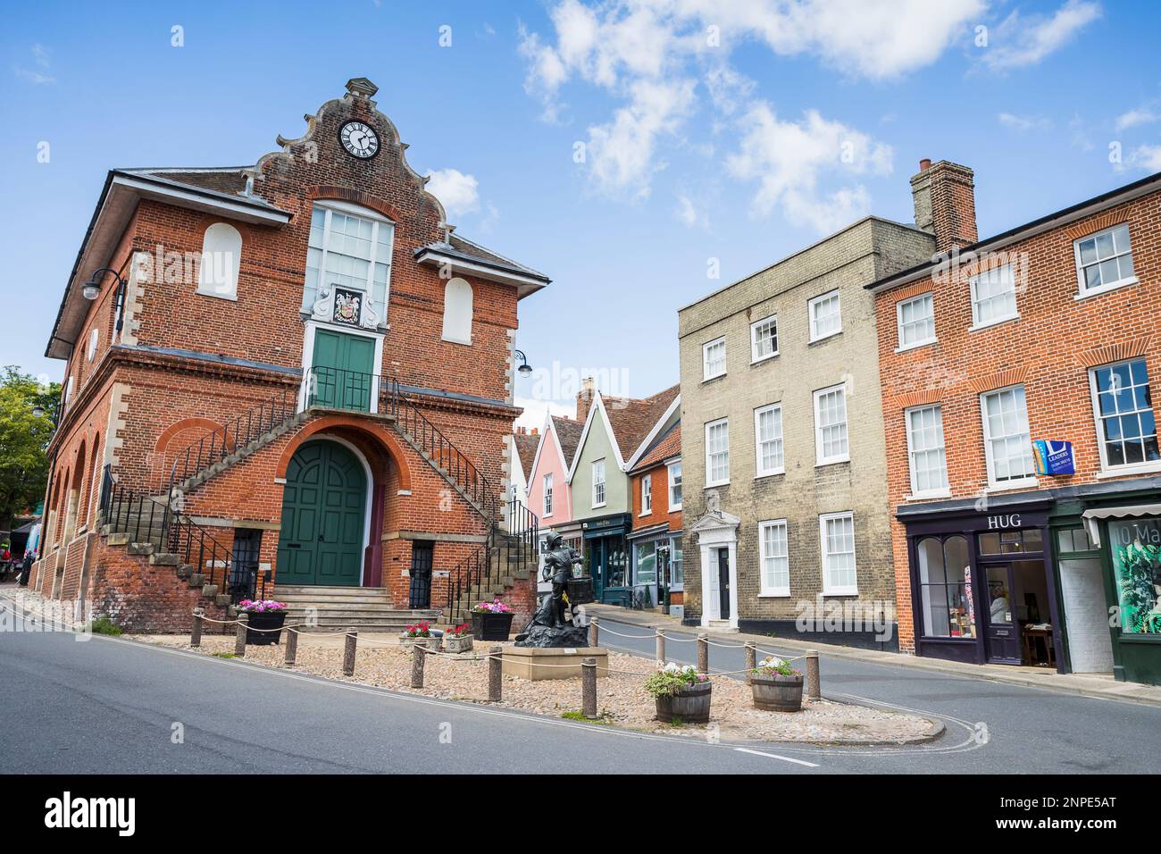 Woodbridge Town Council edificio visto nel cuore della graziosa città di Suffolk. Foto Stock