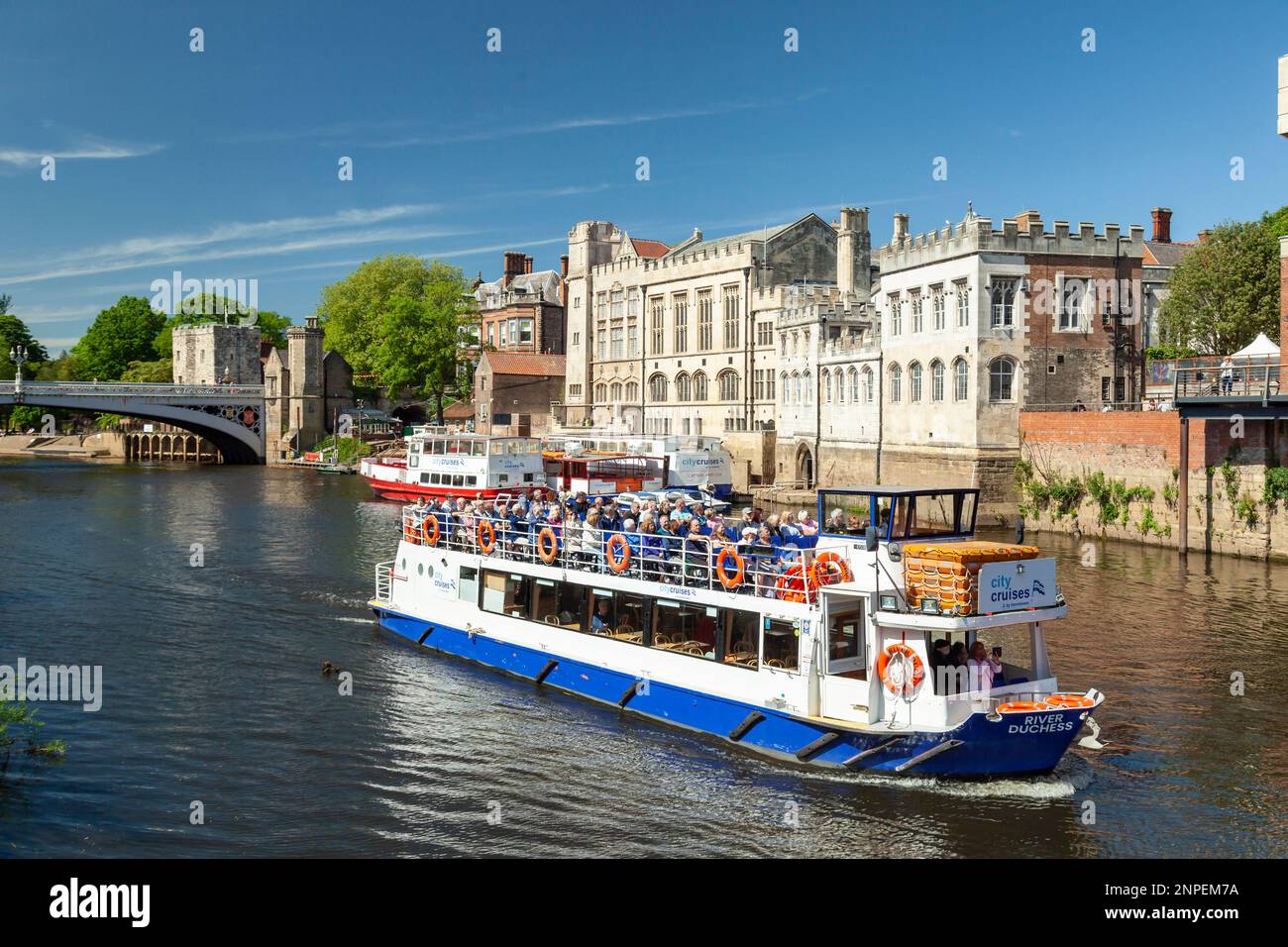 Fiume Ouse a York. Foto Stock