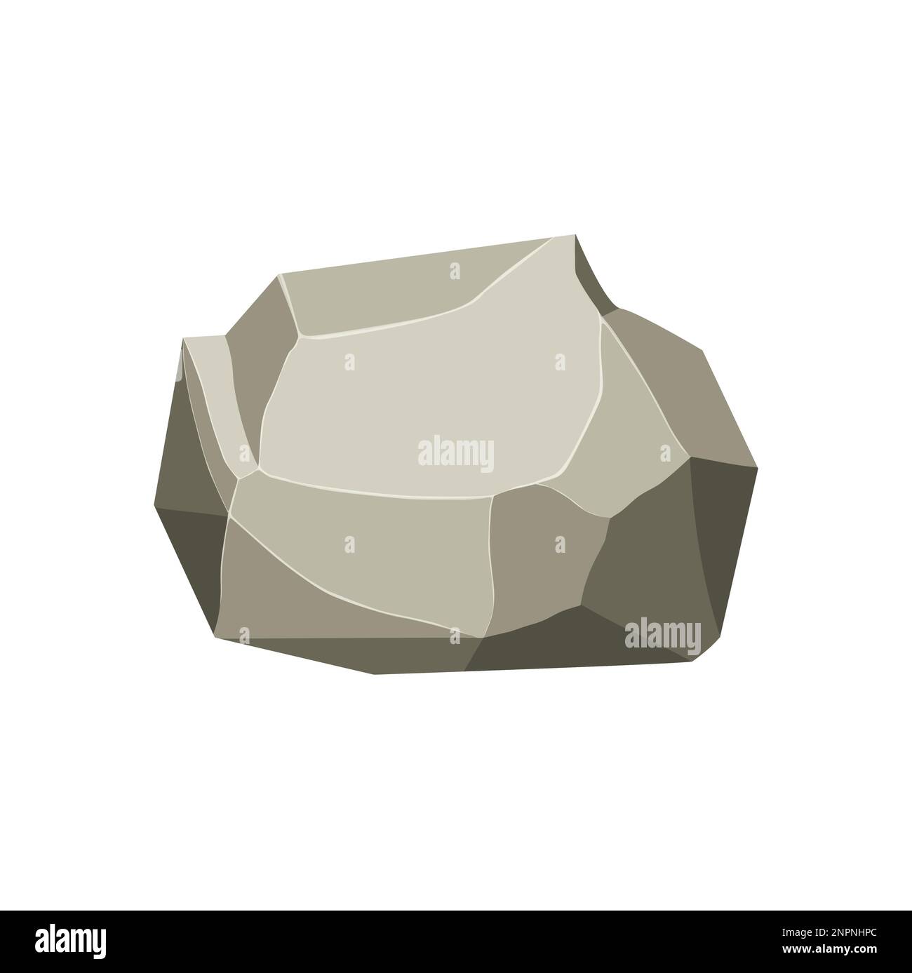 Masso di roccia. Pietra di forma naturale. illustrazione vettoriale  Immagine e Vettoriale - Alamy