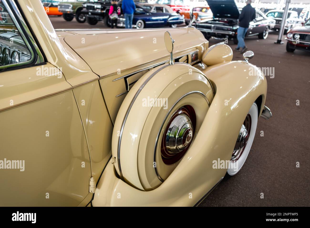 Berlina convertibile 1938 Packard modello 1608 Foto Stock