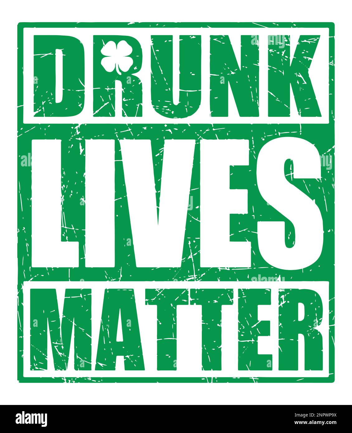 Le vite ubriachi contano. T-Shirt St Patrick Day. Illustrazione Vettoriale