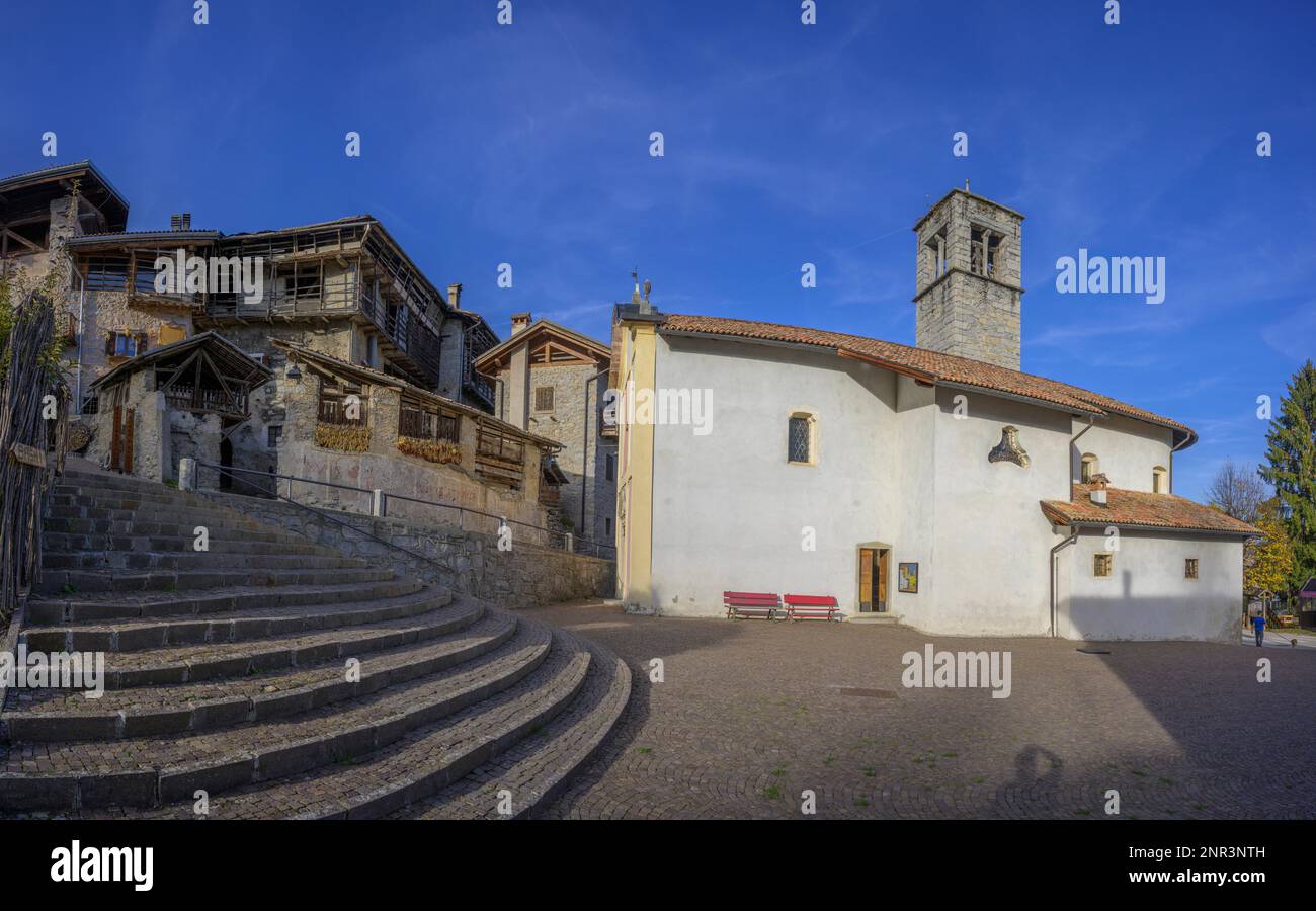 Chiesa di, Balbido-Rango, Bleggio superiore, Trentino, Italia Foto Stock