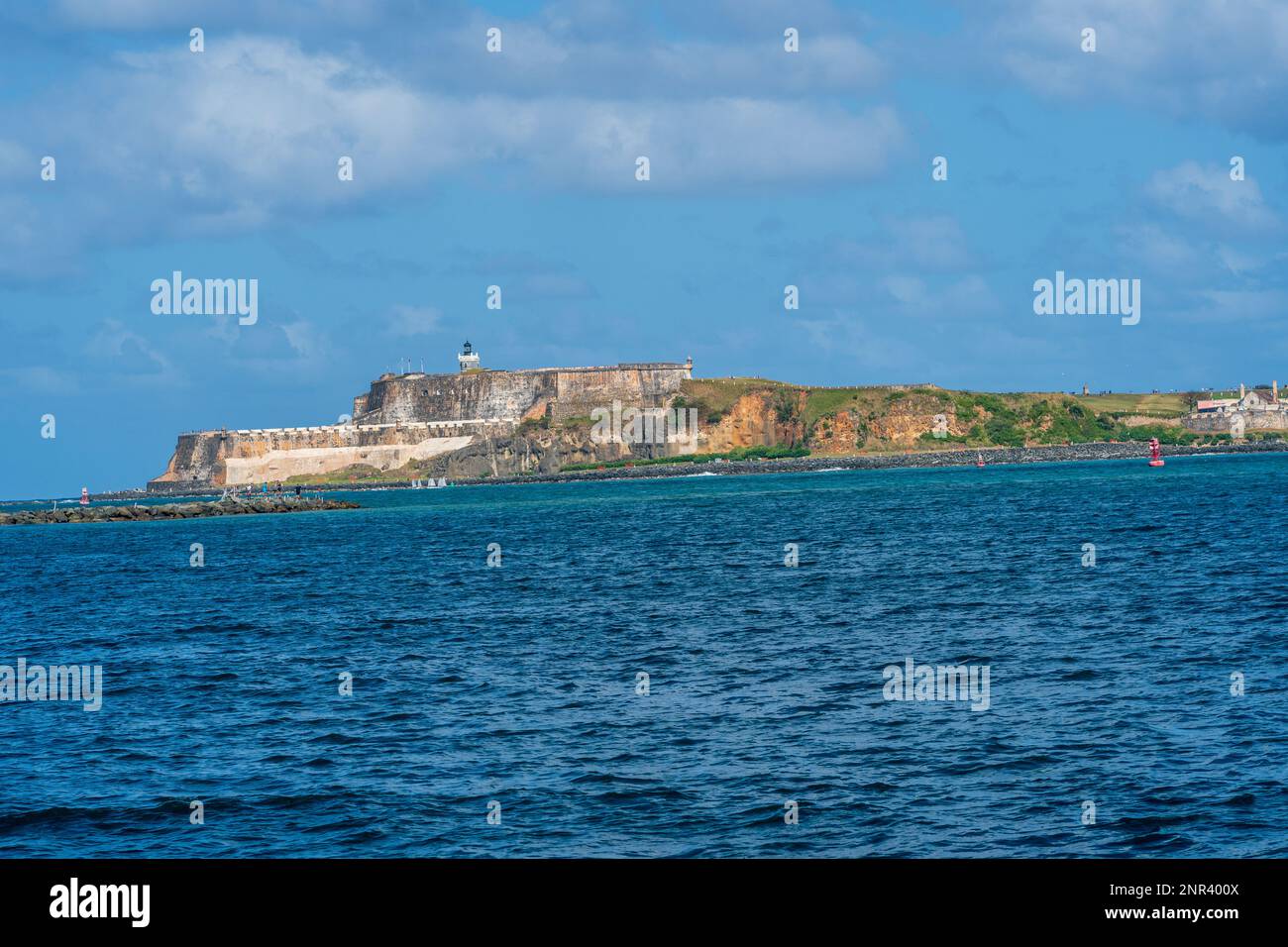 Castello El Morro, San Juan, Puerto Rico Foto Stock