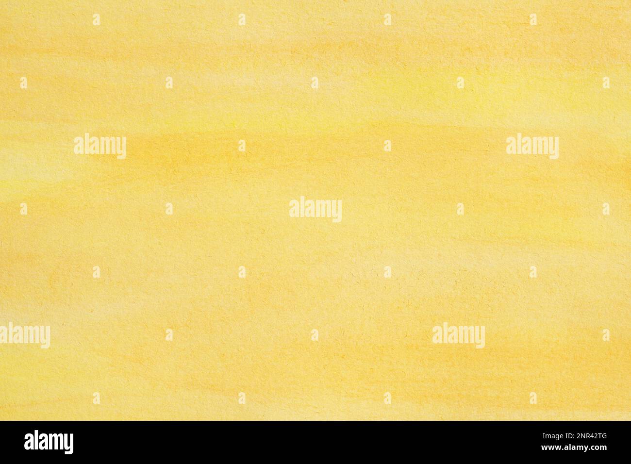 Abstract acquerello giallo lo sfondo con il tratto di pennello texture su carta Foto Stock