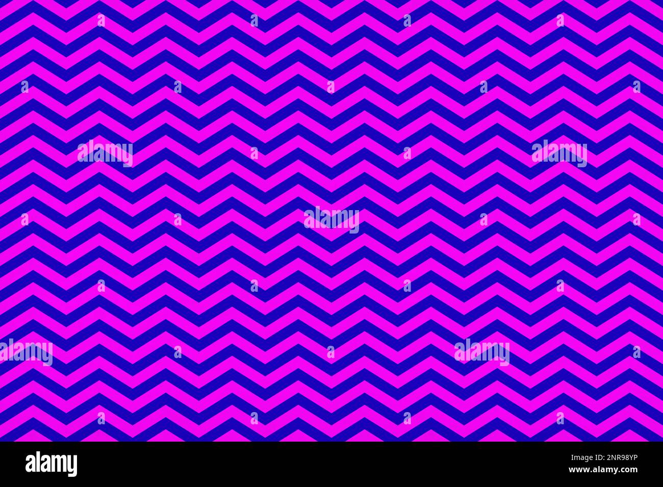 Primo piano su uno sfondo blu e viola a zig-zag. Foto Stock