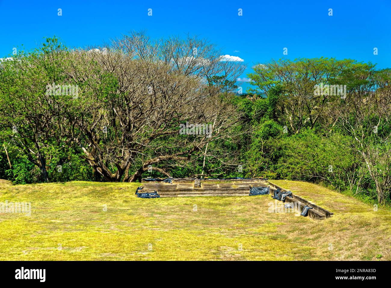 Rovine Maya di San Andres in El Salvador, America Centrale Foto Stock