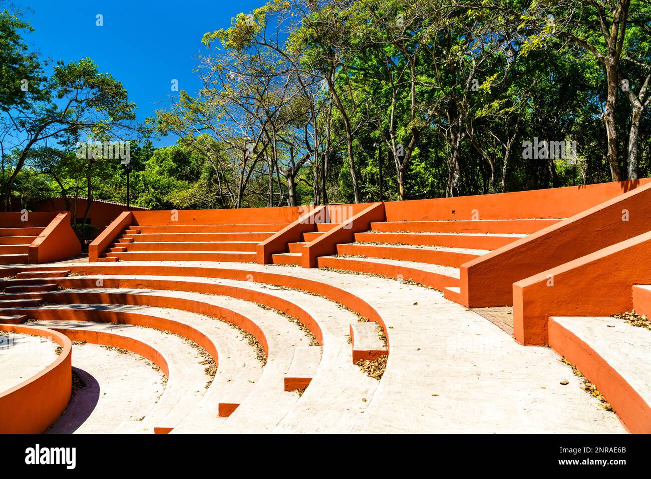 Anfiteatro a rovine Maya di San Andres in El Salvador, America Centrale Foto Stock