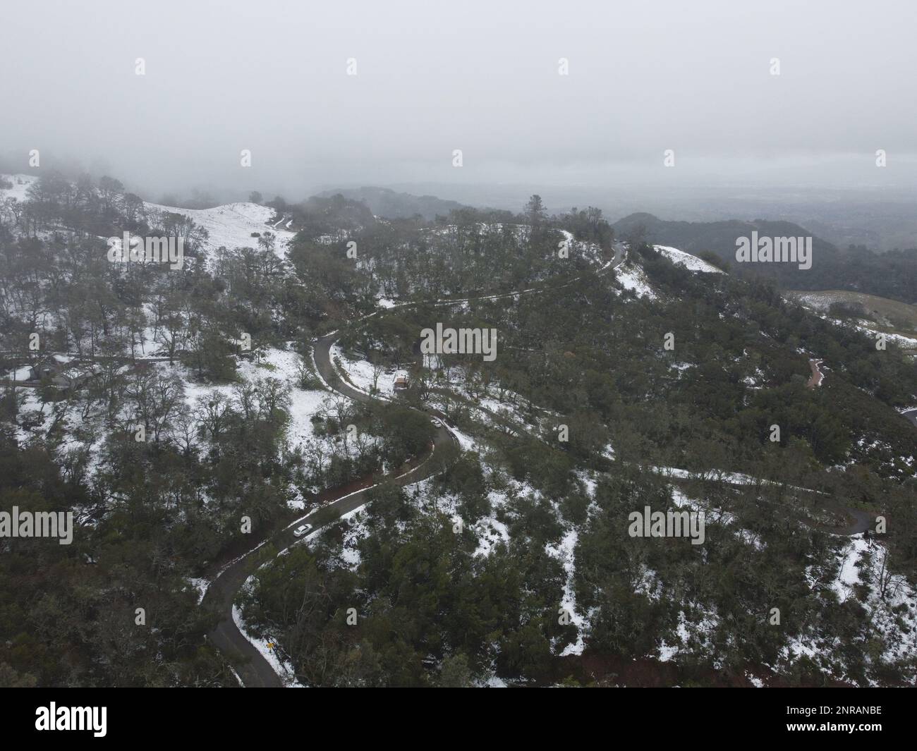 (Nota dell'editore Immagine scattata dal drone) il Mount Diablo state