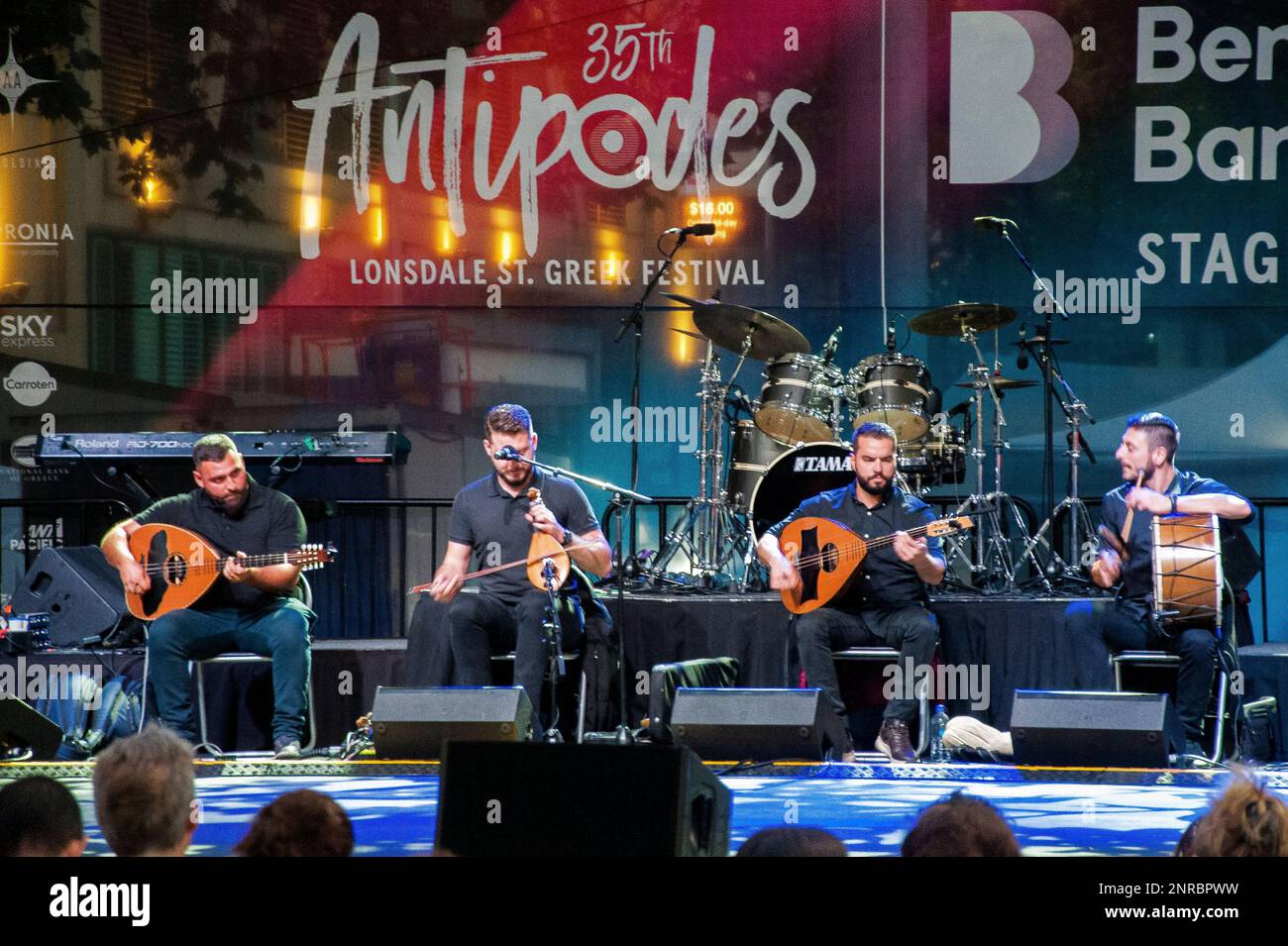Festival degli antipodi della comunità greco-australiana, Lonsdale St, Melbourne, 2023 febbraio Foto Stock