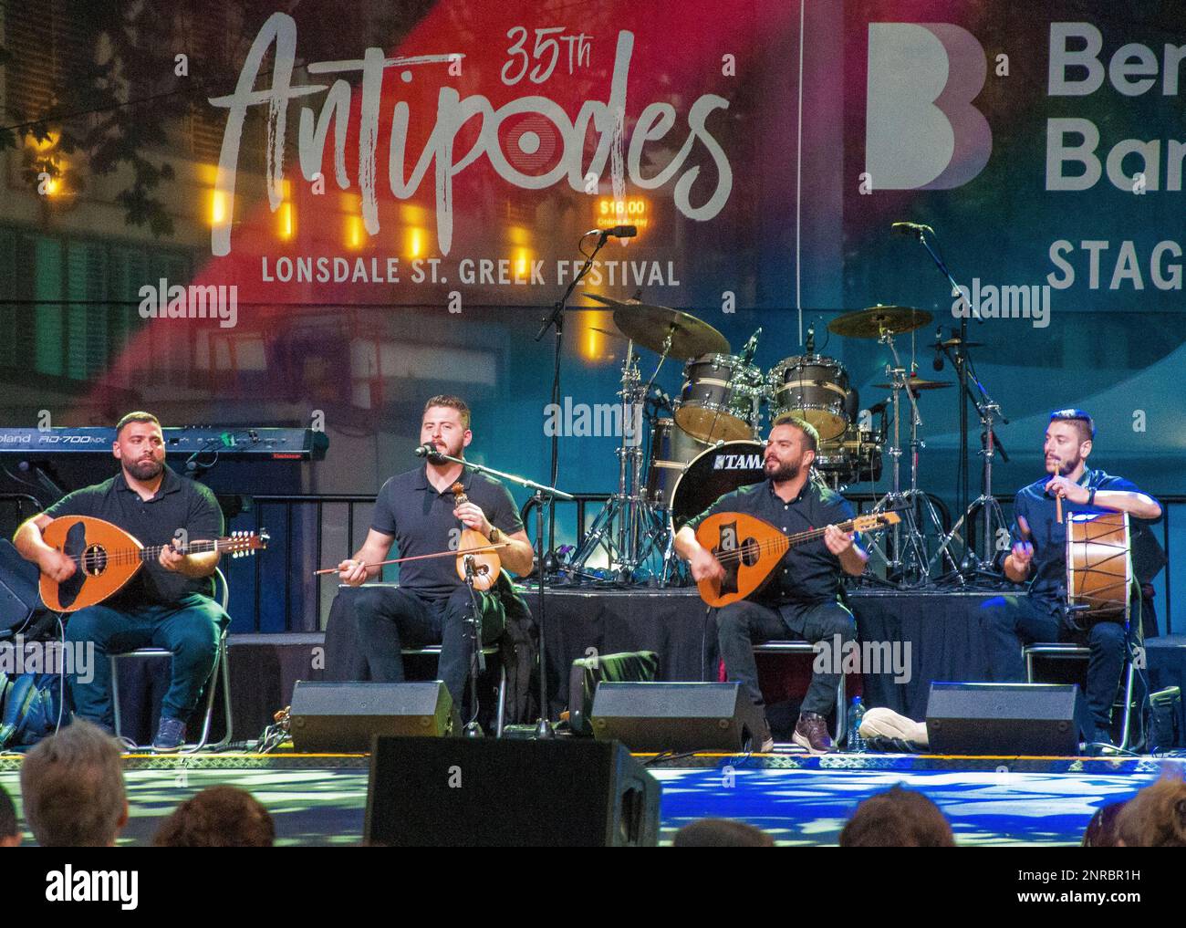 Festival degli antipodi della comunità greco-australiana, Lonsdale St, Melbourne, 2023 febbraio Foto Stock