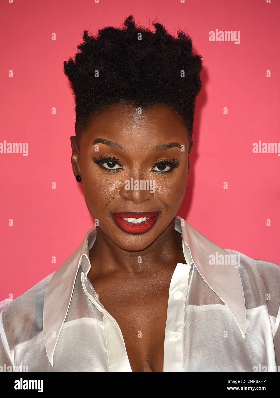 Folake Olowofoyeku arriva al NAACP Image Awards 54th che si è tenuto presso l'Auditorium Civico di Pasadena, CA, il 25 febbraio 2023. © Majil/ AFF-USA.com Foto Stock