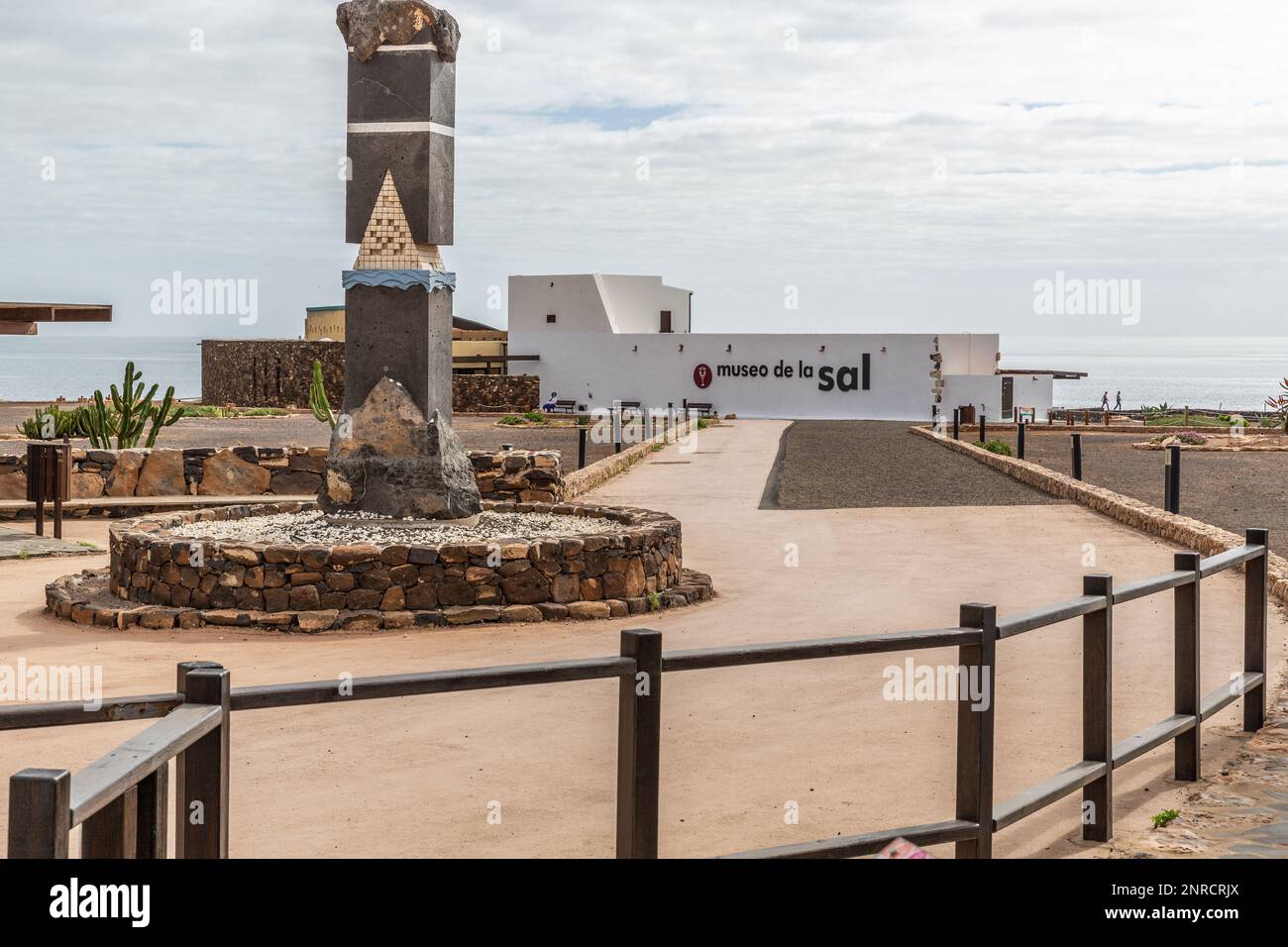 Percorso per il museo del sale a Fuerteventura. Foto Stock