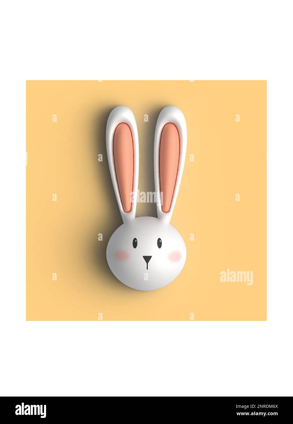Coniglio di pasqua bianco. Coniglio di Pasqua Illustrazione Vettoriale