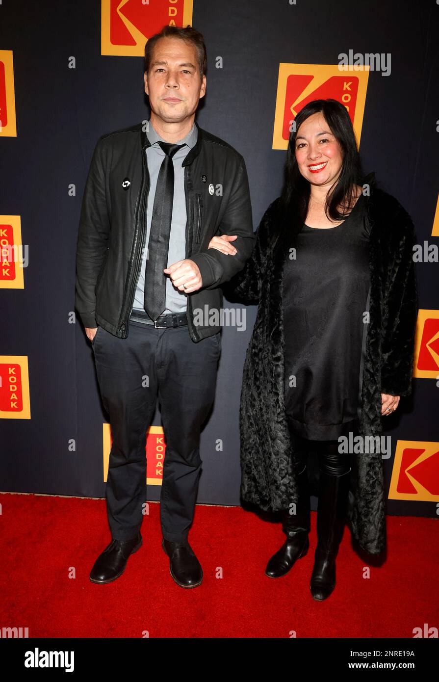 Shepard Fairey, Amanda Fairey, al 2023° KODAK Film Awards presso ASC Clubhouse di Hollywood, CA, USA il 26 febbraio 2022. Foto di dati Sadou/ABACAPRESS.COM Foto Stock