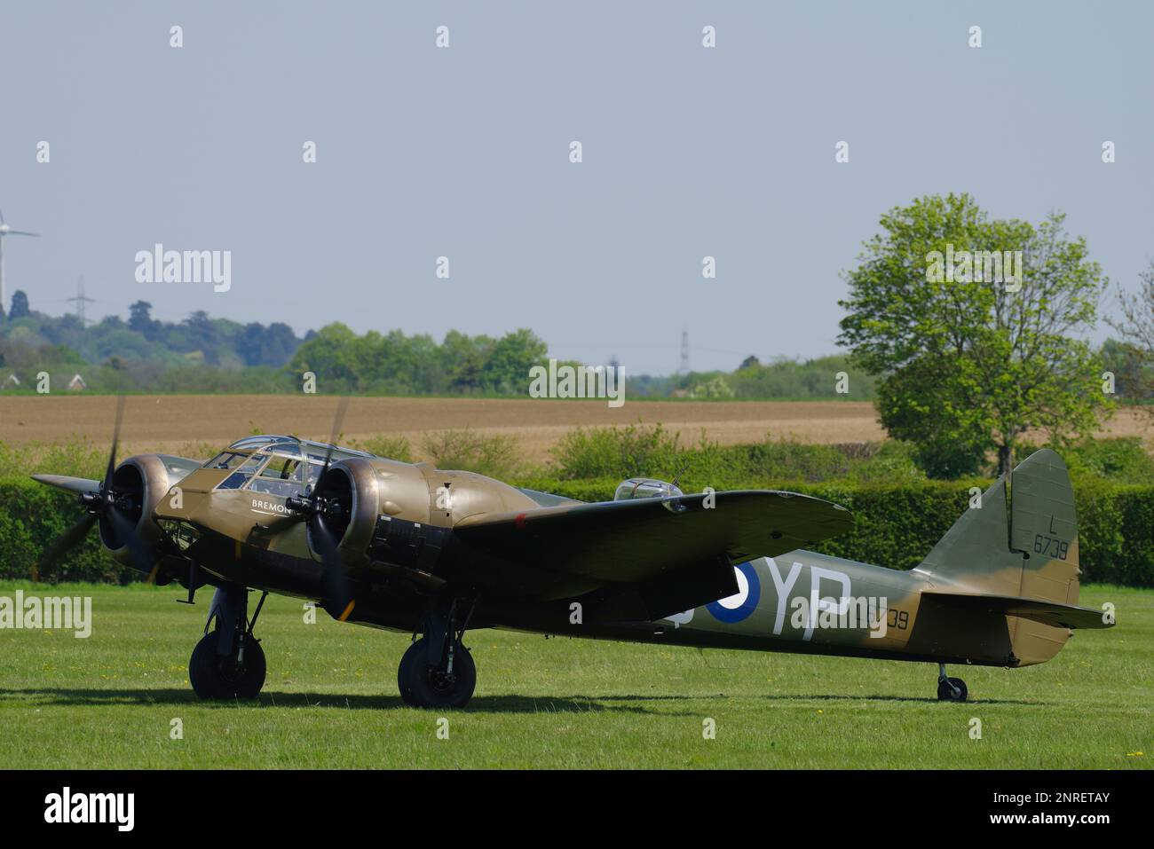 Bristol Blenheim 1F, L6739, G-BPIV, Old Warden, Biggleswade, Bedfordshire, Inghilterra, Regno Unito, Foto Stock