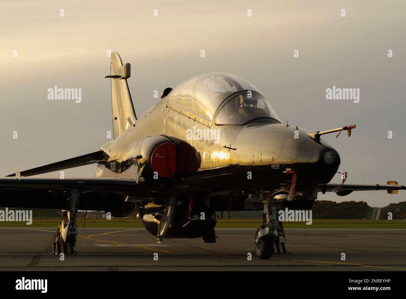 BAE Hawk T 2, ZK013, 4 Sqn, RAF Valley , Anglesey, Galles del Nord, Regno Unito, Foto Stock