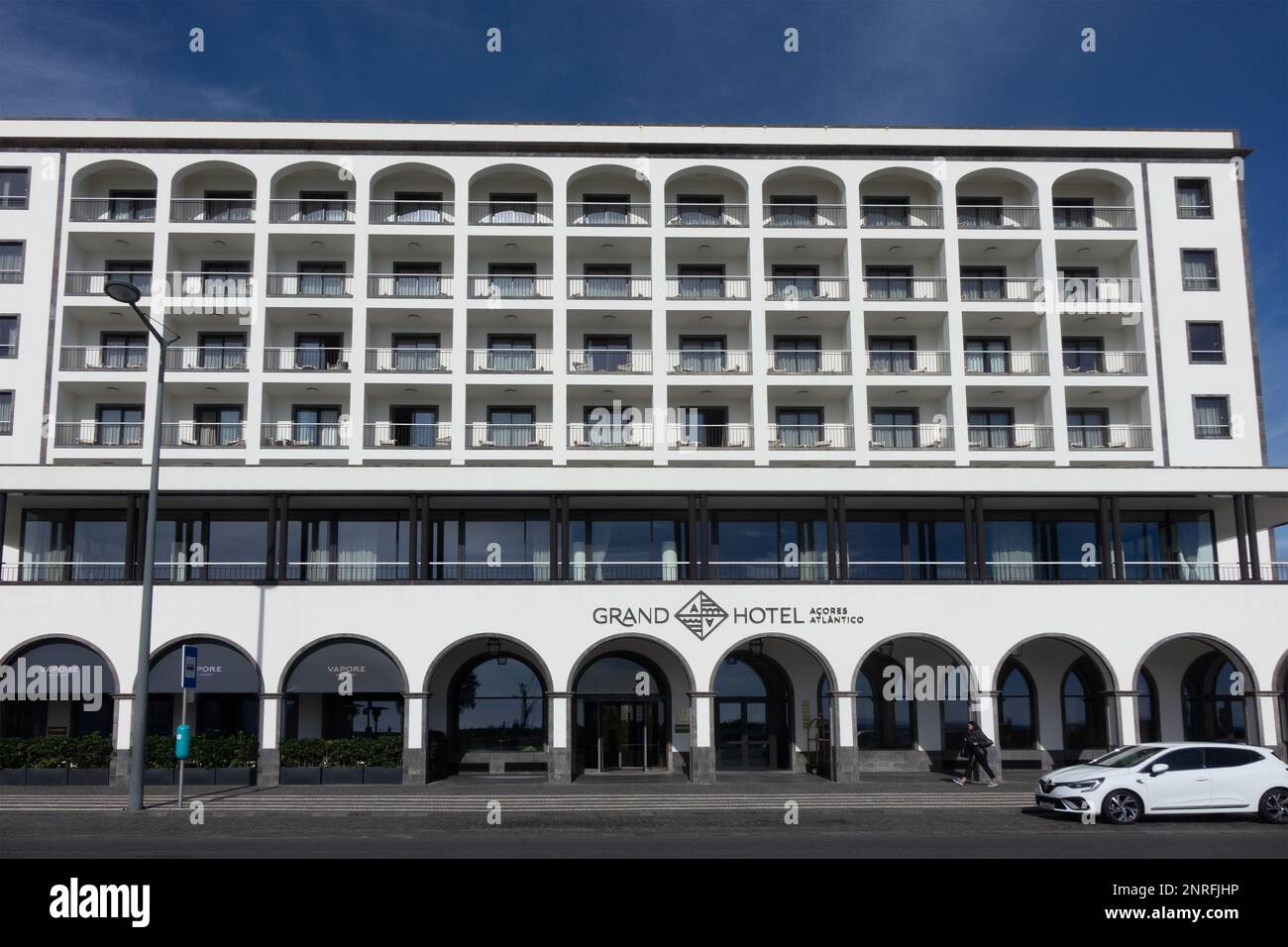 Portogallo, Azzorre, Sao Miguel, Ponta Delgada, Grand hotel Foto Stock