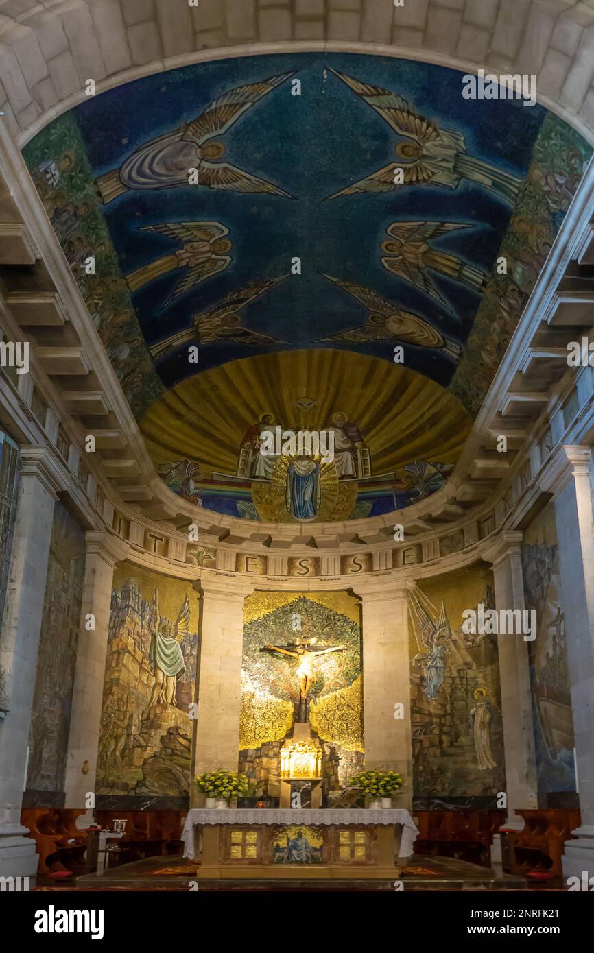 Spagna, Galizia, Pontevedra, Vigo, co-cattedrale di Santa Maria, interno Foto Stock