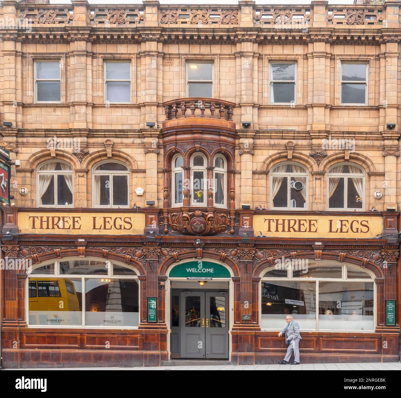 Three Legs pub a Leeds Foto Stock
