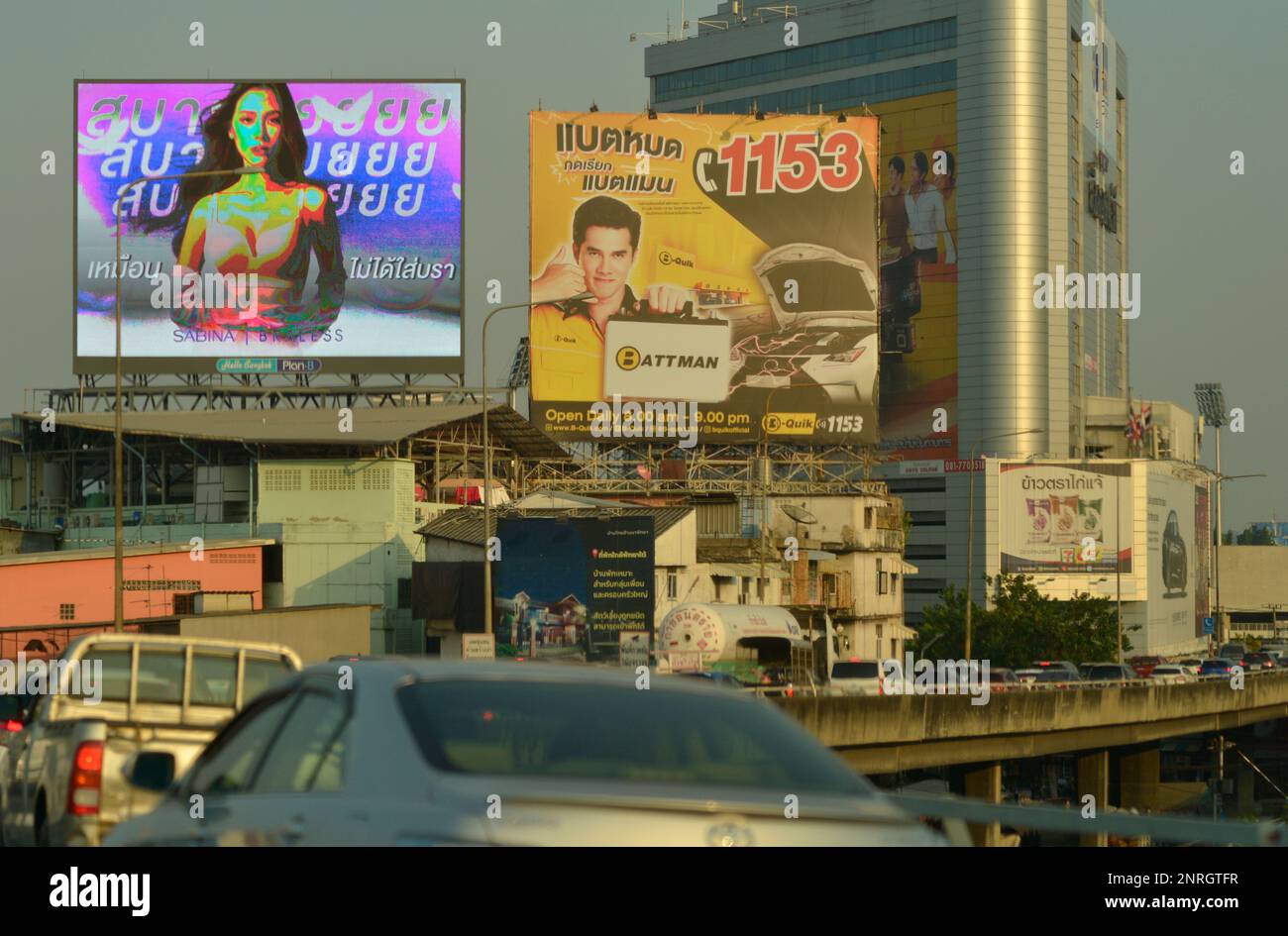 Strade di Bangkok in Thailandia Foto Stock