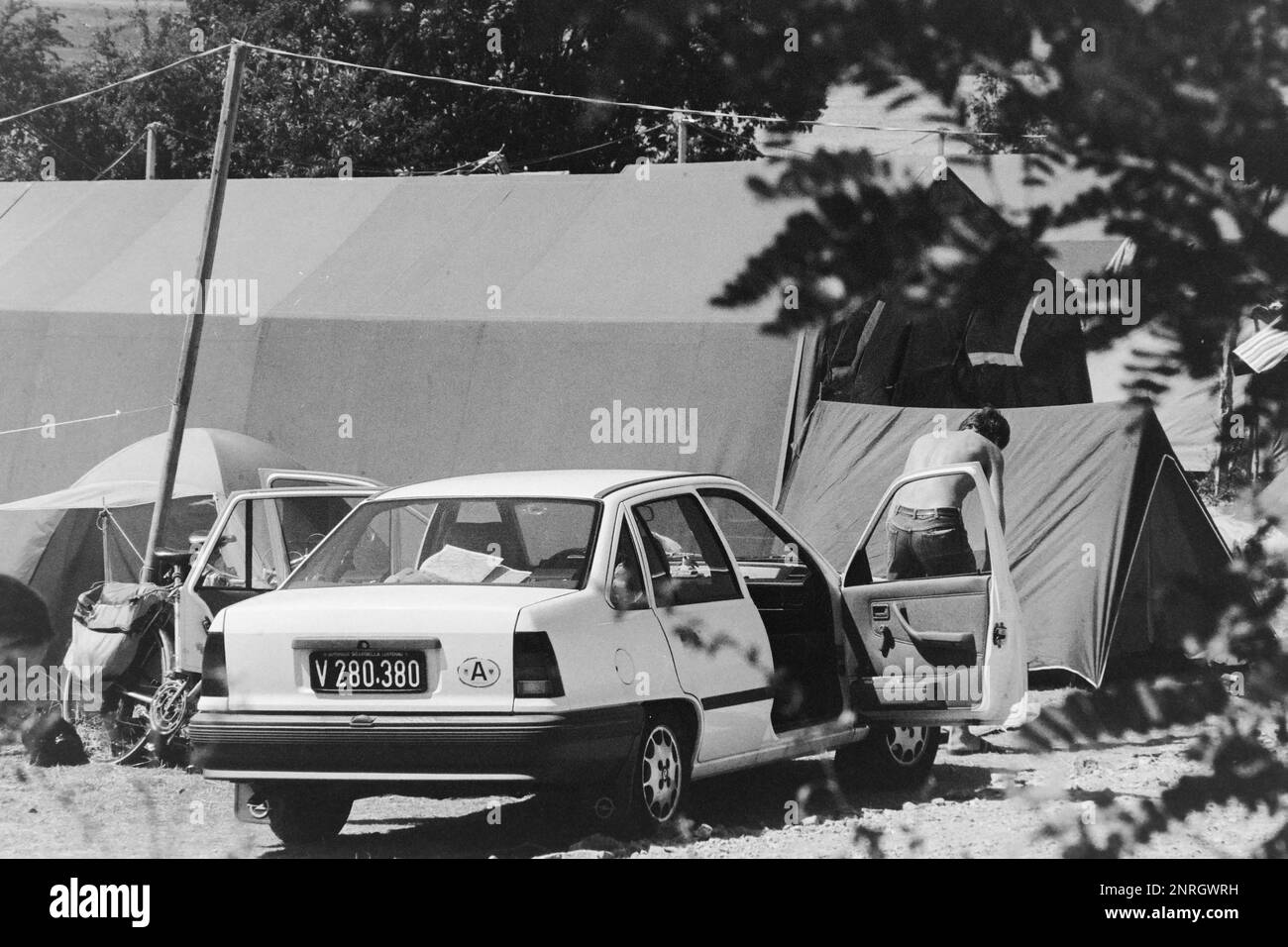 Archivi 90ies: Comunità ecumenica di Taizé, Taizé, Saône e Loira, Borgogna, Francia, 1990 Foto Stock