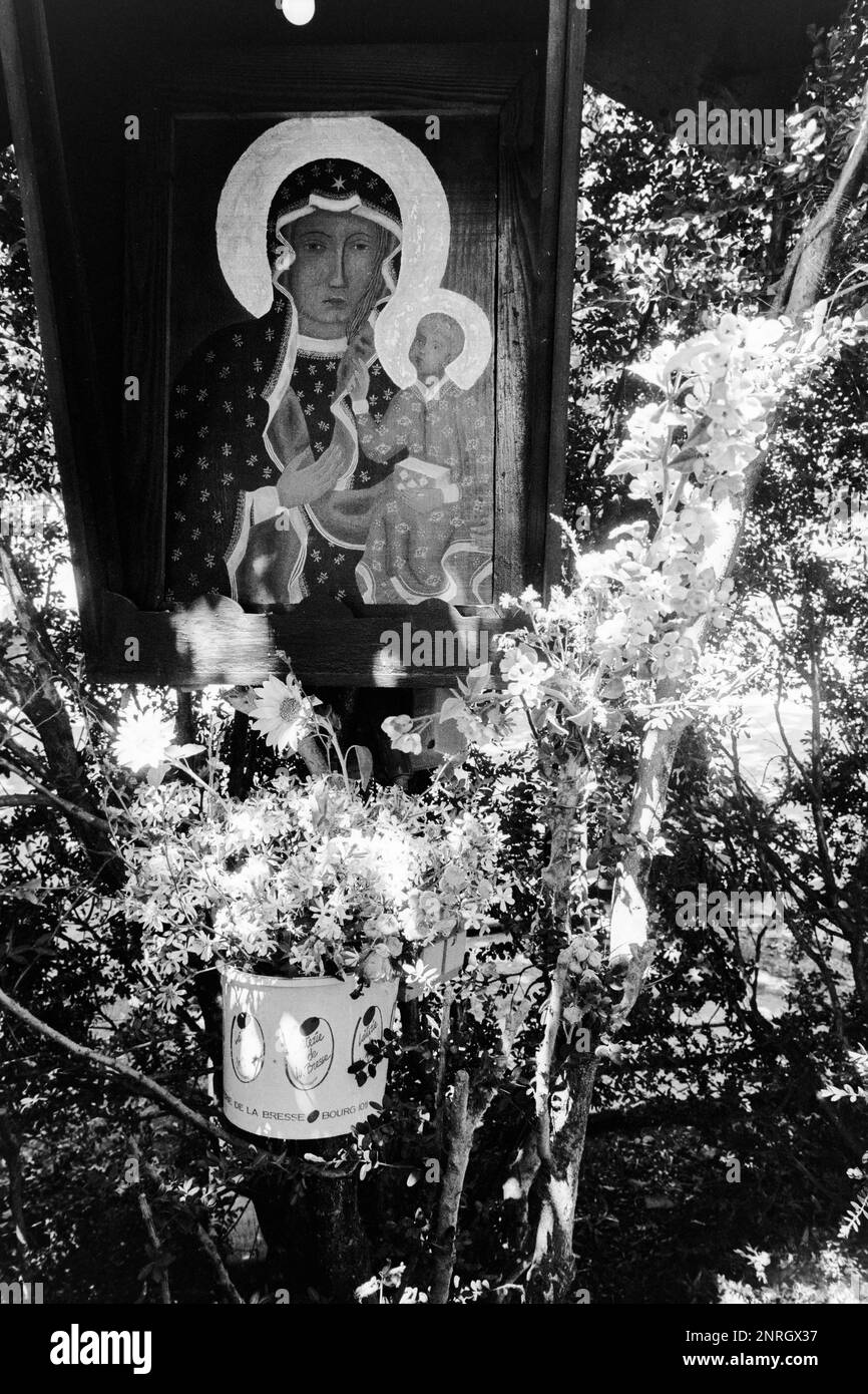 Archivi 90ies: Comunità ecumenica di Taizé, Taizé, Saône e Loira, Borgogna, Francia, 1990 Foto Stock