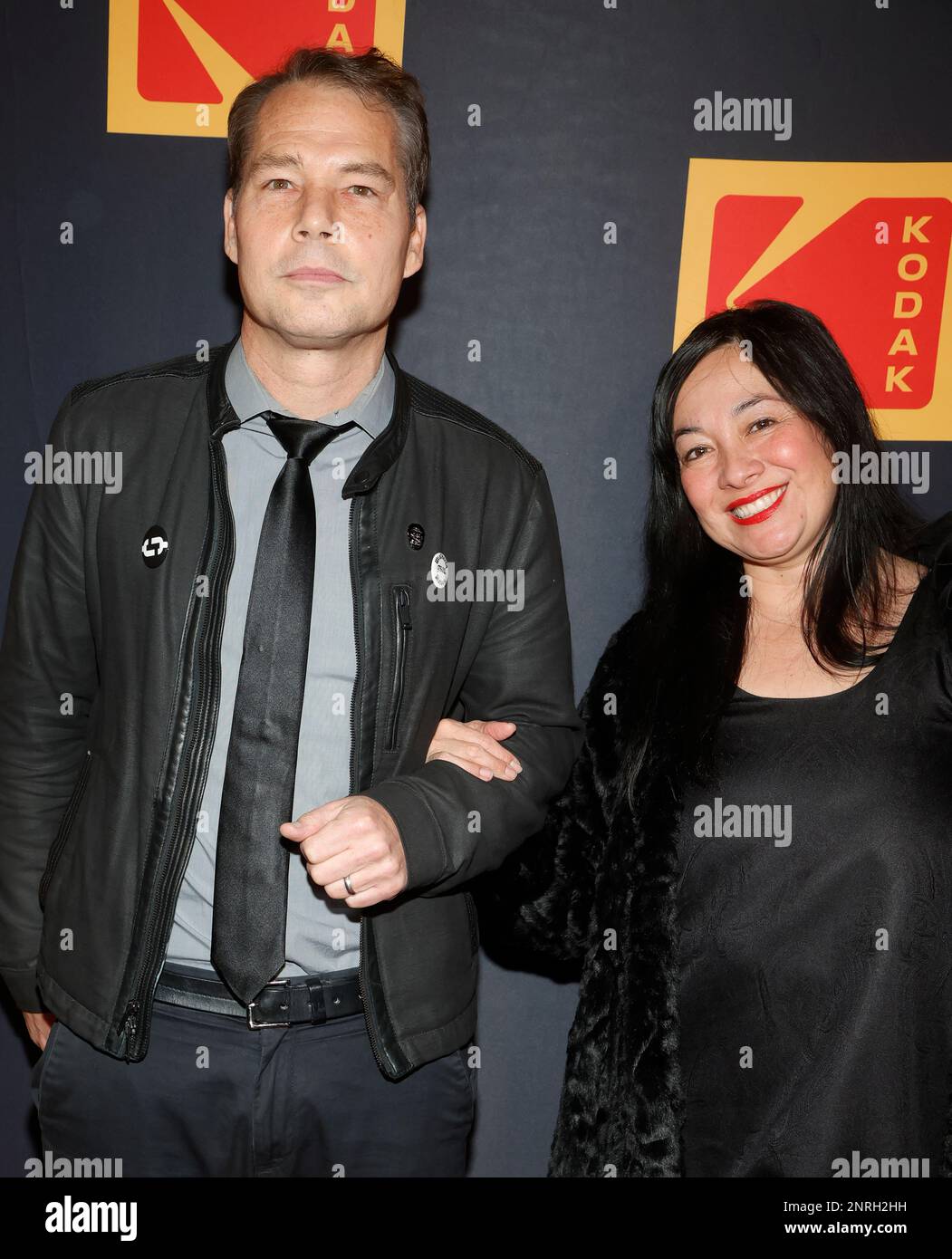 Los Angeles, California. 26th Feb, 2023. Shepard Fairey, Amanda Fairey alla Fifth Annual Kodak Film Awards al ASC Clubhouse di Los Angeles, California, il 26 febbraio 2023. Credit: Faye Sadou/Media Punch/Alamy Live News Foto Stock