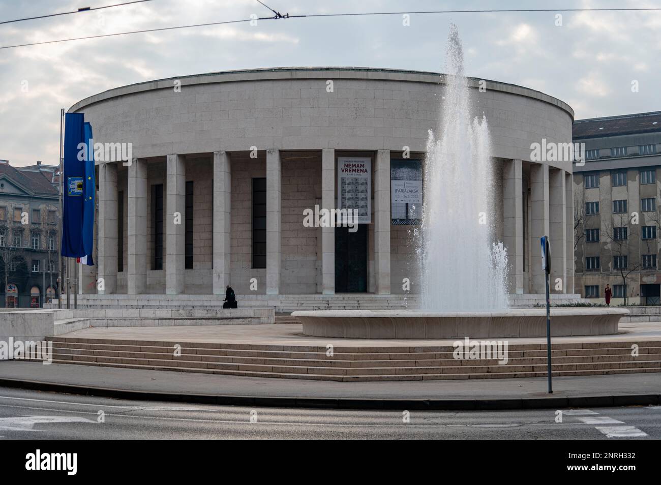 Galleria d'arte dove ha sede l'Associazione croata degli Artisti, Zagabria, Croazia Foto Stock