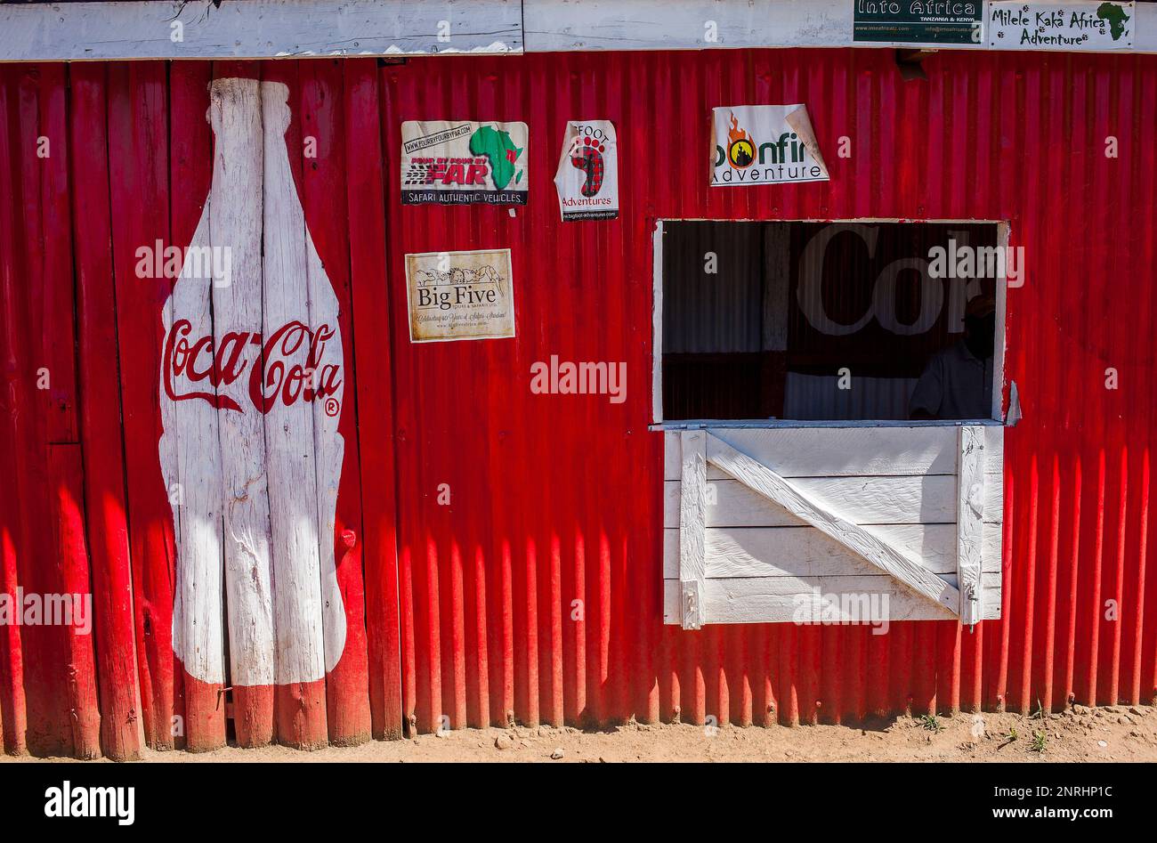 Dettaglio, shop sulla strada, vicino a Hells Gate National Park, Kenya Foto Stock