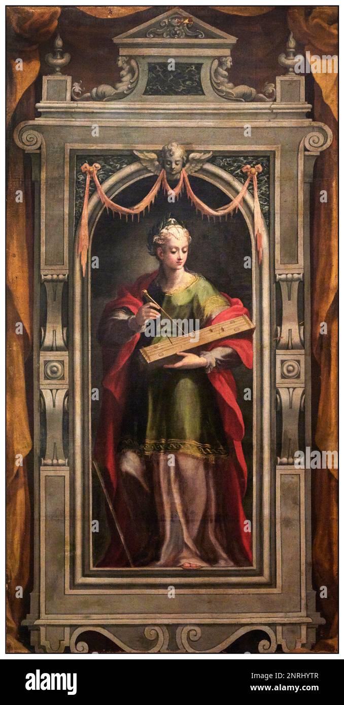 La Musica - olio su tela - Jan soens detto il fiammingo - 1590 - Piacenza, Musei Civici di Palazzo Farnese Foto Stock