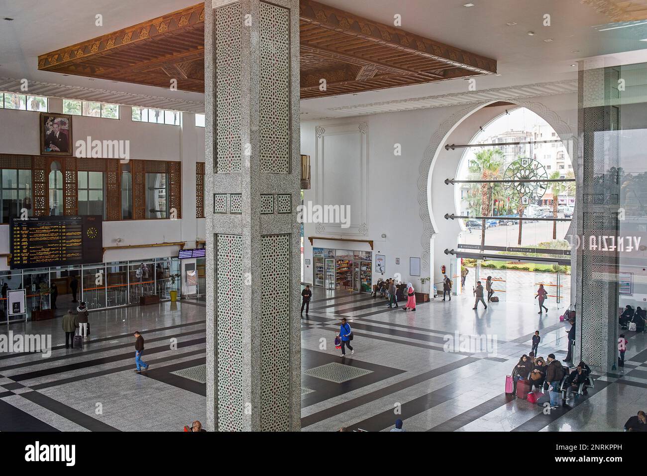 Gare de Fes, la stazione ferroviaria principale. Fez. Il Marocco Foto Stock