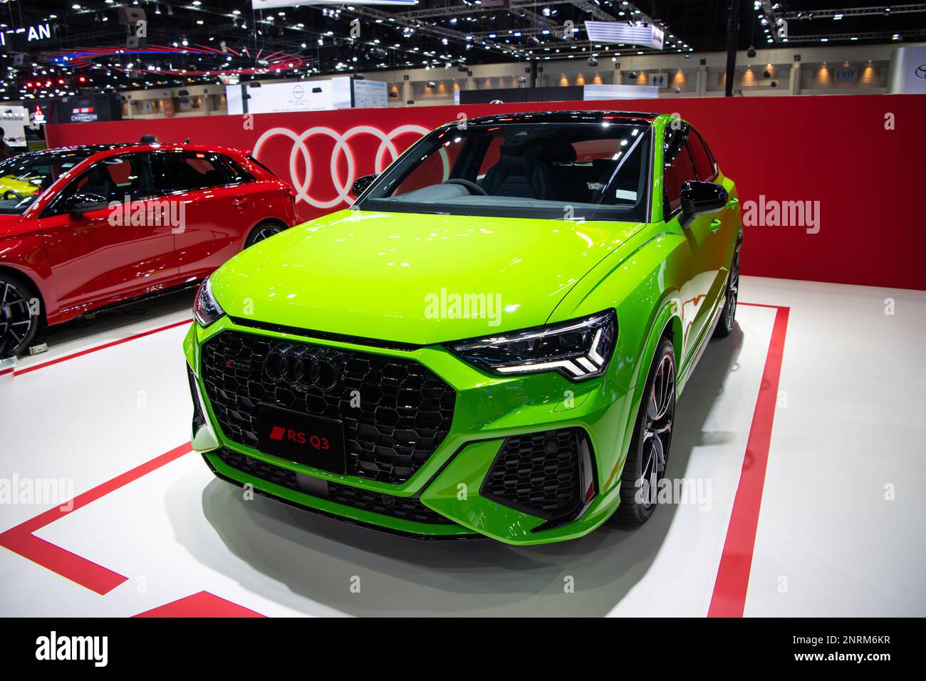 Audi RS Q3 Sportback in mostra al 39th Thailand International Motor Expo 2022 il 30 novembre 2022 a Nonthaburi, Thailandia. Foto Stock