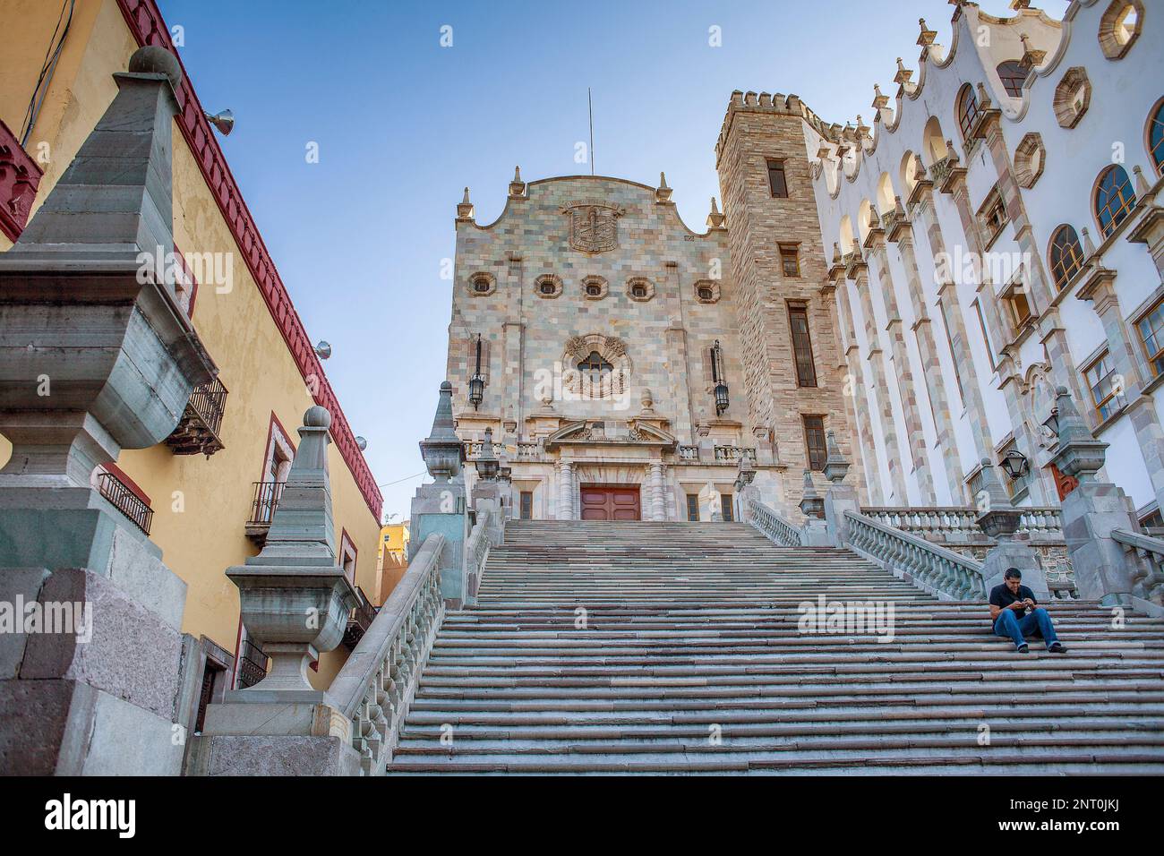 La canonica dell'Università di Guanajuato, Guanajuato, membro Guanajuato, Messico Foto Stock