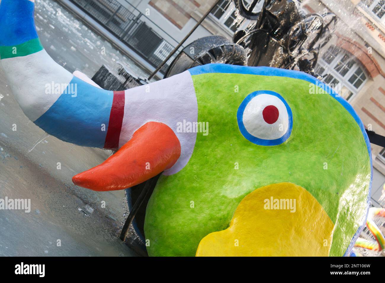 Sculture in Fontana Stravinsky, Parigi, Francia Foto Stock