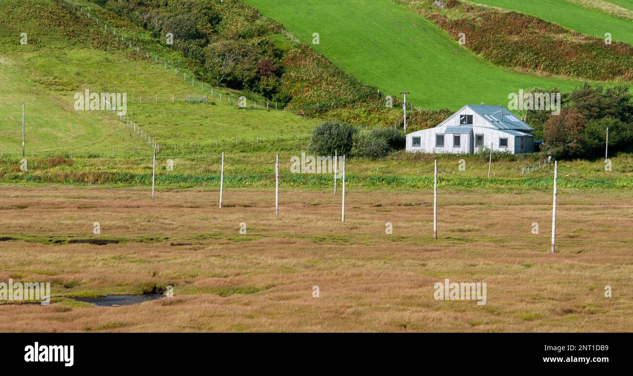 Tipica casa colonica scozzese nella zona di Glencoe, Scozia, Regno Unito. Foto Stock
