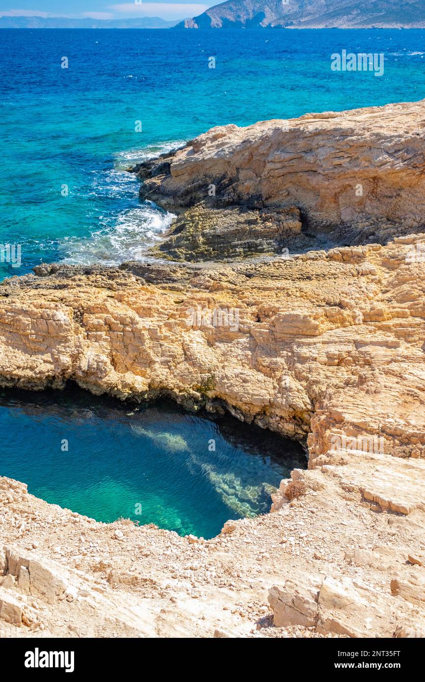 Cicladi minori, Mikres Kyklades. Koufonissia, Grecia. Foto Stock
