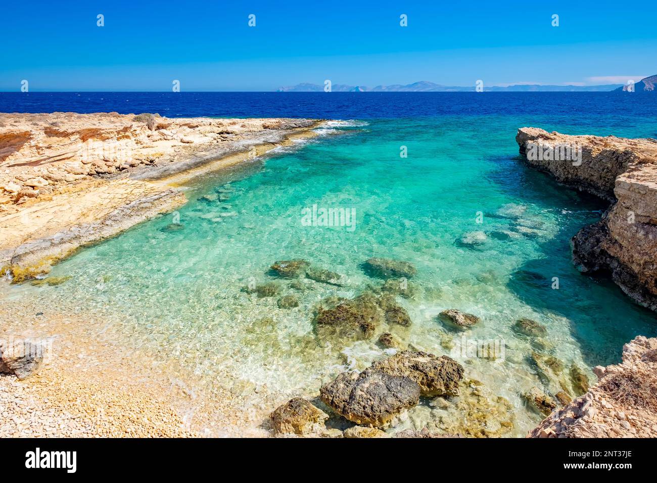 Cicladi minori, Mikres Kyklades. Koufonissia, Grecia. Foto Stock