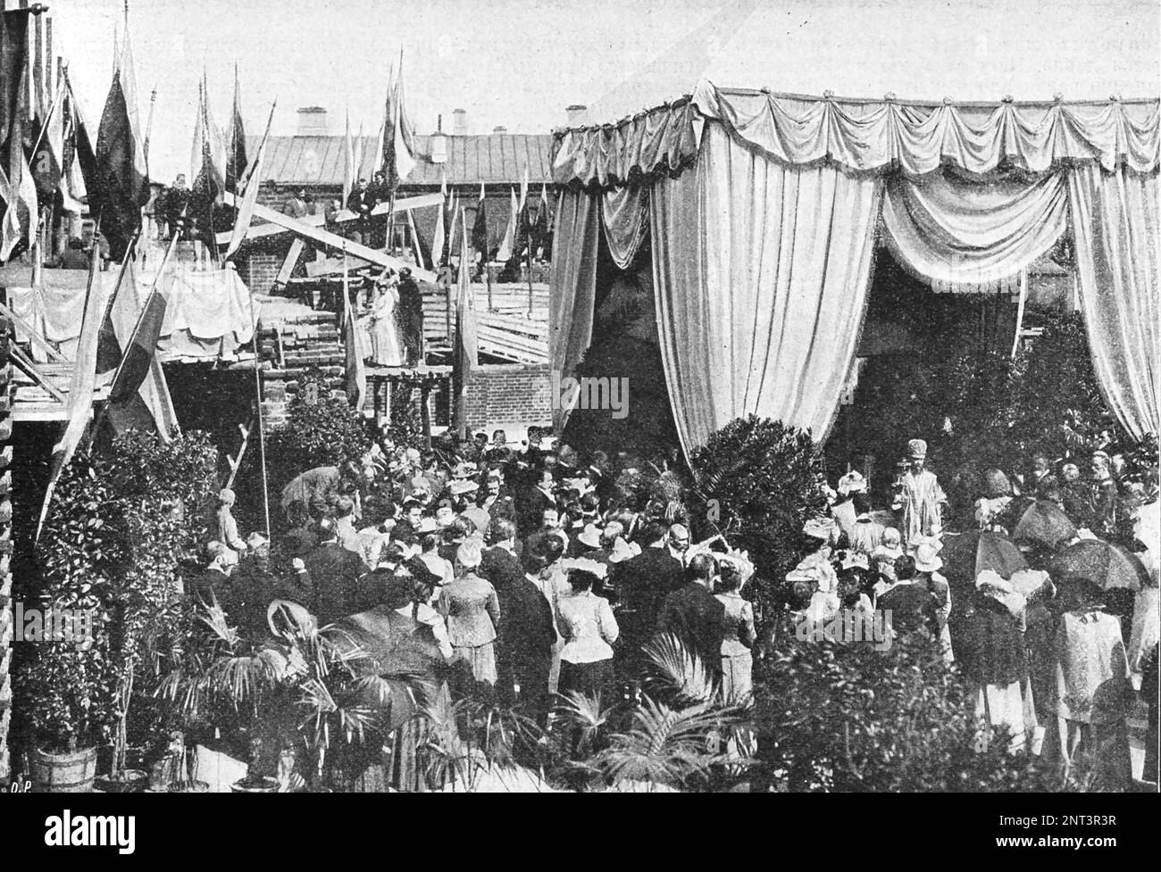 Posa cerimoniale della palestra Medvednikovskaya a Mosca. Foto dal 1902. Foto Stock