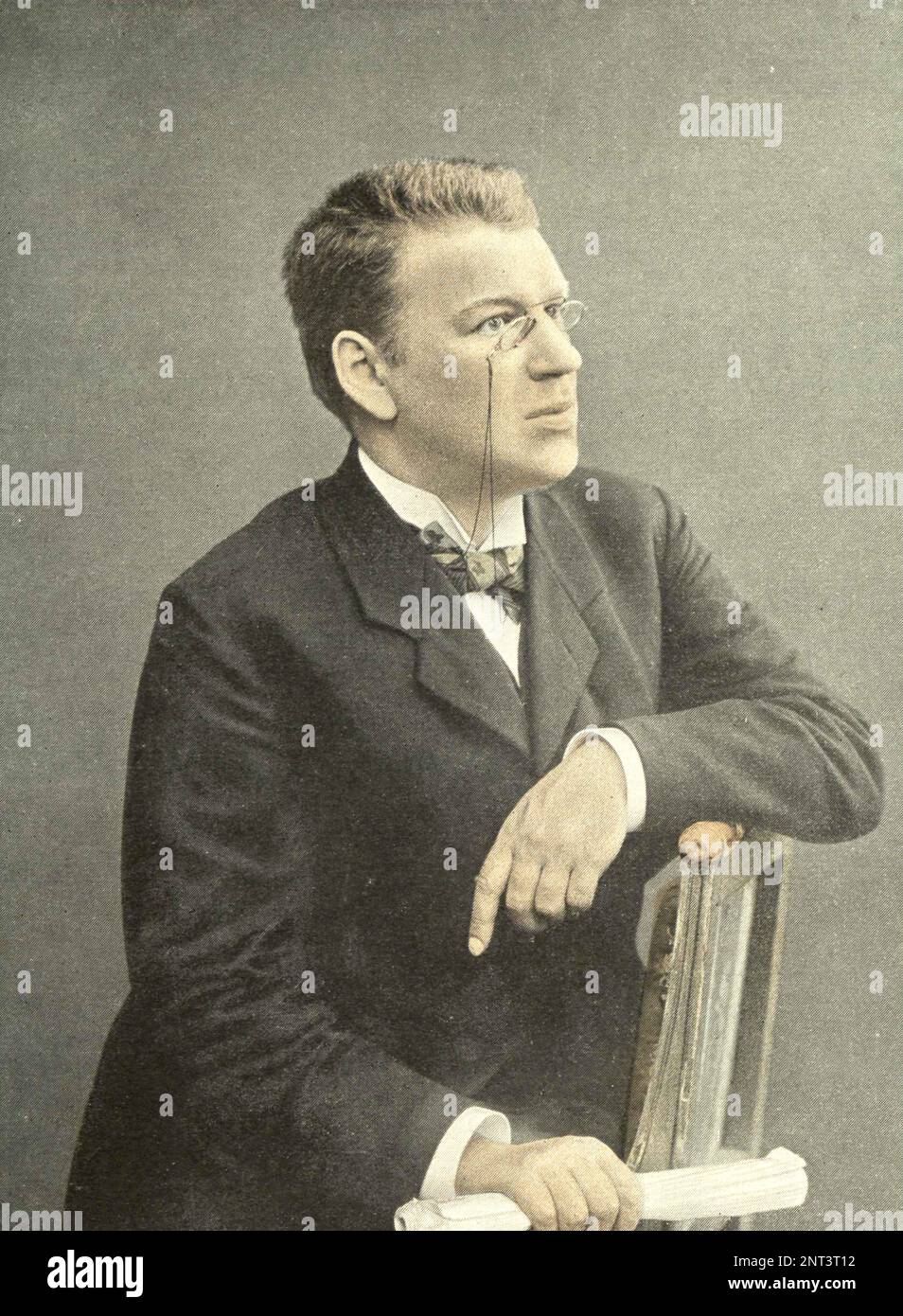 Ritratto fotografico di Vlas Mikhailovich Doroshevich. Foto dal 1902. Vlasy Mikhailovich Doroshevich (1865 - 1922) - giornalista russo, critico teatrale e pubblicista, uno dei famosi feuilletonisti della fine del 19 - inizio del 20 ° secolo. Foto Stock