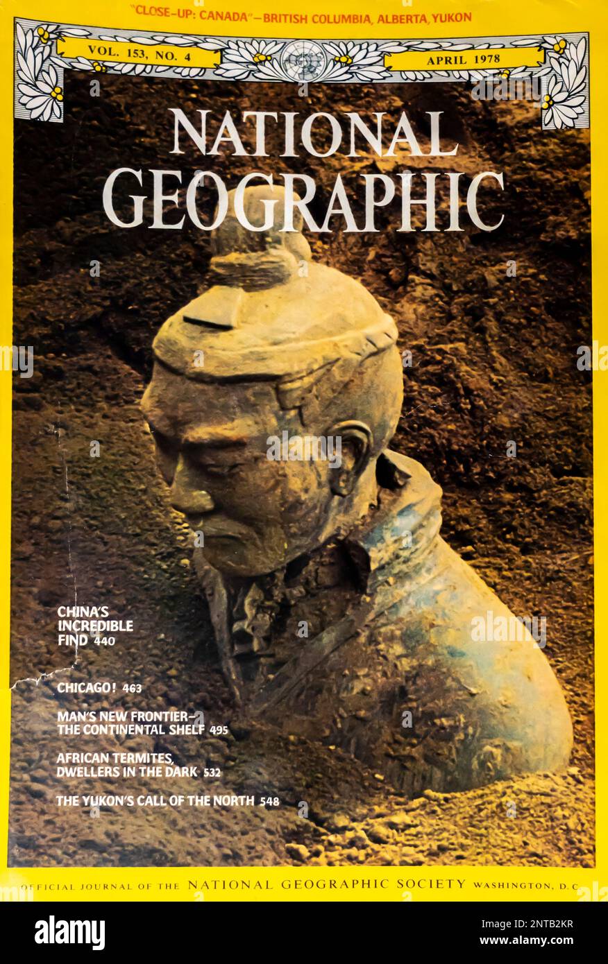 Copertina della rivista National Geographic aprile 1978 Foto Stock