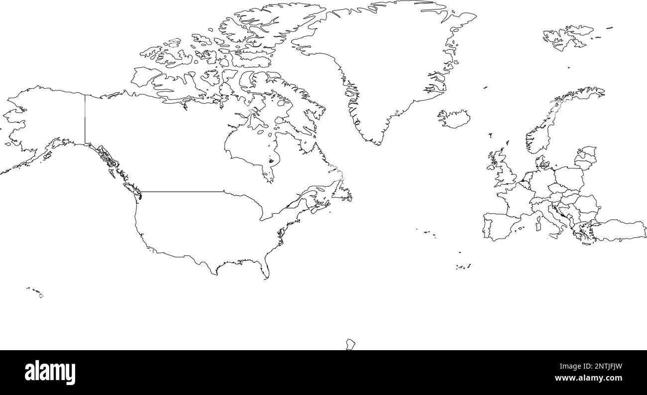 Organizzazione del Trattato Nord Atlantico, NATO, mappa dei paesi membri. 29 stati membri dal giugno 2017. Illustrazione Vettoriale