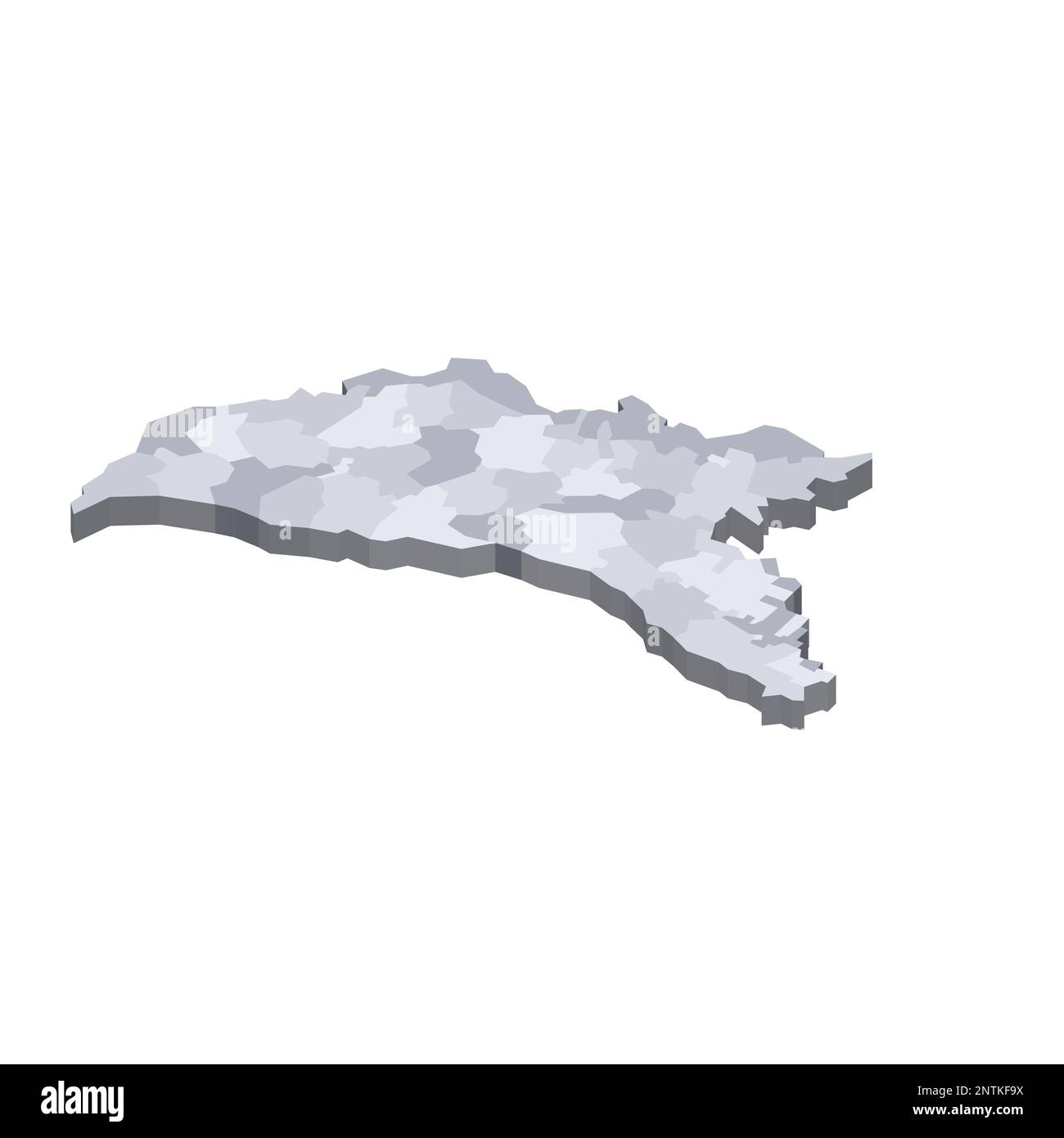 Moldavia carta politica delle divisioni amministrative distretti